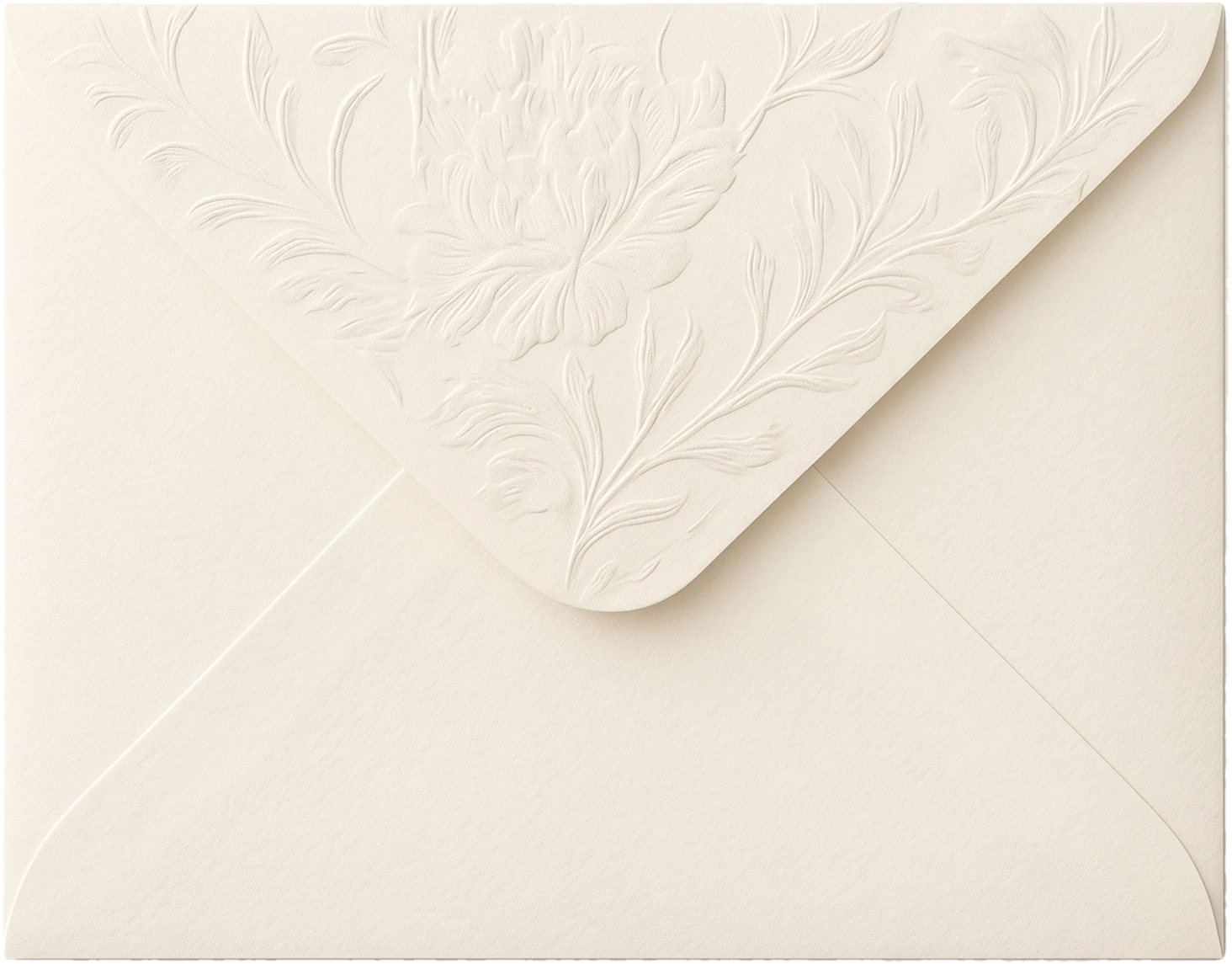 A cream embossed KASANAI envelope